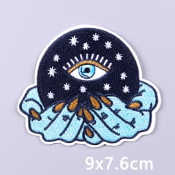 Punk Series Patch Iron On Patches For Clothing Thermoadhesive Patches On Clothes Horror Eyes Embroidery Patch DIY Sewing Patch