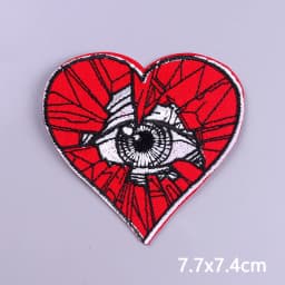 Punk Series Patch Iron On Patches For Clothing Thermoadhesive Patches On Clothes Horror Eyes Embroidery Patch DIY Sewing Patch