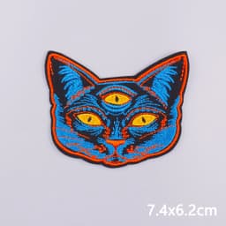 Punk Series Patch Iron On Patches For Clothing Thermoadhesive Patches On Clothes Horror Eyes Embroidery Patch DIY Sewing Patch