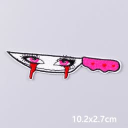 Punk Series Patch Iron On Patches For Clothing Thermoadhesive Patches On Clothes Horror Eyes Embroidery Patch DIY Sewing Patch