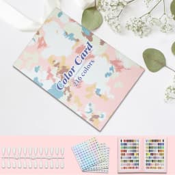 160/180/216 Colors Fake Nails Tips Display Book Nail Polish Storage Book Nail Styles Showing Book with 240PCS Fake Nails Tools