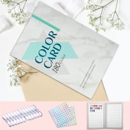 160/180/216 Colors Fake Nails Tips Display Book Nail Polish Storage Book Nail Styles Showing Book with 240PCS Fake Nails Tools