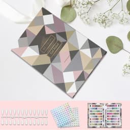 160/180/216 Colors Fake Nails Tips Display Book Nail Polish Storage Book Nail Styles Showing Book with 240PCS Fake Nails Tools