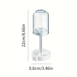 Toothbrush Holder with Dust Cover, Drainage Design, Plastic Multifunctional Bathroom Toothbrush and Cup Organizer