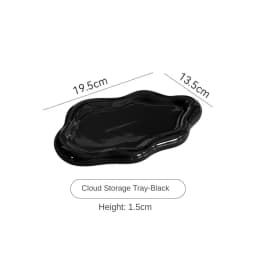 Instagram Influencer Photo Props Ceramic Jewelry Storage Tray Display Tray Storage Tray Light Luxury Ceramic Jewelry Large Size