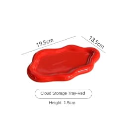 Instagram Influencer Photo Props Ceramic Jewelry Storage Tray Display Tray Storage Tray Light Luxury Ceramic Jewelry Large Size