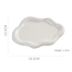 Instagram Influencer Photo Props Ceramic Jewelry Storage Tray Display Tray Storage Tray Light Luxury Ceramic Jewelry Large Size
