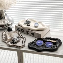 Instagram Influencer Photo Props Ceramic Jewelry Storage Tray Display Tray Storage Tray Light Luxury Ceramic Jewelry Large Size