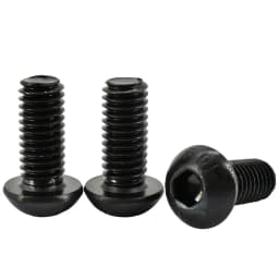 M2 M2.5 M3 M4 M5 M6 M8 M10 M12 Round Button Head Allen Cap Screw Bolt Black Grade 10.9 Carbon Steel Hexagon Screw 1Pcs-150Pcs