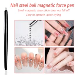 12 Grids Gold Mixed Size Stainless Steel Metal Bead Nail Art Decoration 3D Mini Small Caviar Ball Silver Charm Pearl Manicure &*