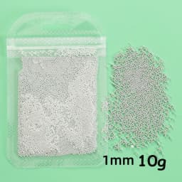 12 Grids Gold Mixed Size Stainless Steel Metal Bead Nail Art Decoration 3D Mini Small Caviar Ball Silver Charm Pearl Manicure &*