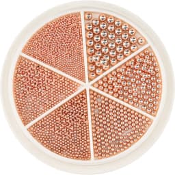 12 Grids Gold Mixed Size Stainless Steel Metal Bead Nail Art Decoration 3D Mini Small Caviar Ball Silver Charm Pearl Manicure &*