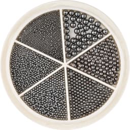 12 Grids Gold Mixed Size Stainless Steel Metal Bead Nail Art Decoration 3D Mini Small Caviar Ball Silver Charm Pearl Manicure &*