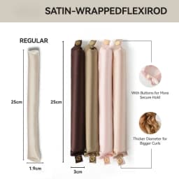 Heatless Curling Rod Headband Satin Hair Curler No Heat Hair Rollers Lazy Curls Soft Curlers Sleeping Flexi Rods Styling Tools