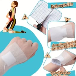 10M Non-woven Roll Tape Plaster Patch Adhesive Dressing Medical Fixed Bandage Breathable Sticky Wound Dressing Medical Non-woven