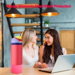 For Owala New Coaster 24oz 32oz 40oz Deep Rose Anti-Slip Protective Sleeve Bottom Bumper Protective Bottom Bumper Protector