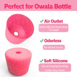 For Owala New Coaster 24oz 32oz 40oz Deep Rose Anti-Slip Protective Sleeve Bottom Bumper Protective Bottom Bumper Protector