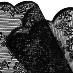 Black Floral Lace Curtains with Retro Style for Living Rooms, Bedrooms, and Party Decorations