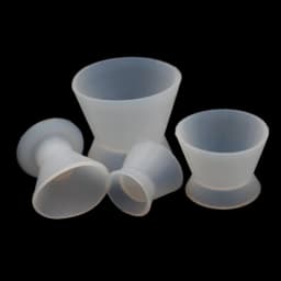 4pcs Dental Materials Mixing Cup Silicone Mix Bowl Use Dappen Dishes Teeth Whitening Dentistry laboratory Tool