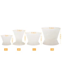 4pcs Dental Materials Mixing Cup Silicone Mix Bowl Use Dappen Dishes Teeth Whitening Dentistry laboratory Tool