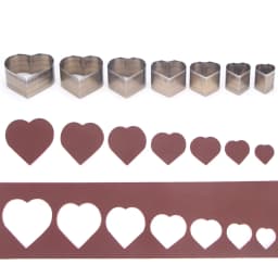 7Pcs Leather Die Cutter Hollow Punching Tool Cutting Mold Punching Die Set for Handmade DIY Leather Craft 20/25/30/35/40/45/50mm