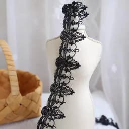1Yard High Quality Lace Accessories Water Soluble Embroidery Ribbon Sewing Supplies DIY Clothing Sewing Lace 5cm Wide