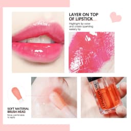 Crystal Jelly Moisturizing Lip Oil Plumping Lip Gloss Makeup Sexy Plump Lip Glow Oil Tinted Lip Plumper