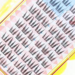 10 Rows Sunflower False Eyelashes Black Natural Manga Lashes Anime Eyelashes Large Capacity Eyelashes Extension Chinese Makeup