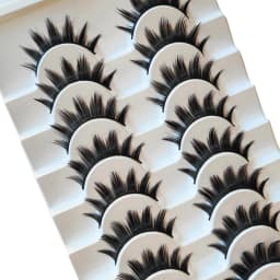 10 Pairs Makeup False Eyelashes 3D Thick Dramatic Looking Faux Mink Eye Lashes Long Handmade Eyelash Cosmetics Tools