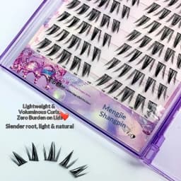 Self-adhesive Glue-free False Eyelashes Winged Fluffy Natural Thick Manga Eyes Reusable Enlarged Eyes Lashes Easy Apply