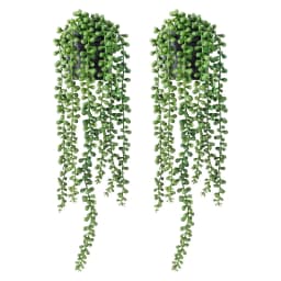 Lifelike Artificial Lush Hanging Succulents Home Wedding Green Plant Wall Hanging Vine Decorative Plant Wall Balcony Outdoor