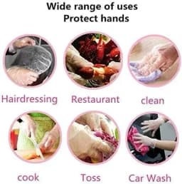 Disposable Plastic Gloves Transparent Waterproof Gloves for Kitchen Restaurant Fried Chicken BBQ Disposable Tableware Wholesale