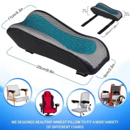 1Pcs Ergonomic Armrest Pads- Office Chair Arm Rest Cover Pillow - Elbow Support Cushion for Computer, Gaming and Desk Chairs