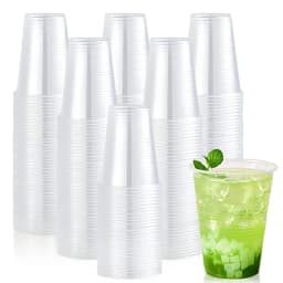 50/100PCS Disposable Clear Plastic Cup Outdoor Picnic Plastic Cup Drinking Cup for Parties Birthdays Weddings Camping Utensils