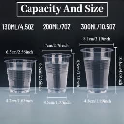 50/100PCS Disposable Clear Plastic Cup Outdoor Picnic Plastic Cup Drinking Cup for Parties Birthdays Weddings Camping Utensils