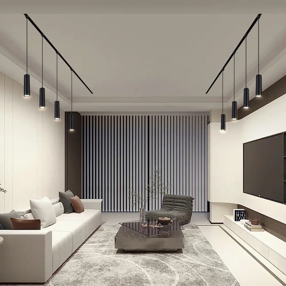 LED Track Pendant Light Hanging Decoration Ceiling Lighting Fixture Suitable for Living Rooms Dining Rooms Kitchen Pendant Light