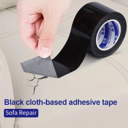 Black Heavy Duty Duct Cloth Tape Waterproof Tear-Proof Strong Adhesive Home Floor Adhesive Hairpin Mulch Decoration Protection