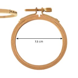 4-12inches Beech Round Wooden Embroidery Hoops Frame Set Cross Stitch Embroidery Hoop Rings Home Sewing Craft Tool