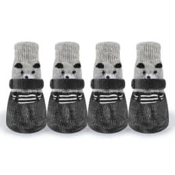 Autumn Winter Pet Dog Shoes Socks Waterproof Cats Dogs Rubber Socks Non-slip Dog Rain Snow Boots Socks Dogs Knitting Warm Socks
