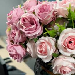 18 Individual Roses in Hand, Finished Flower Bouquet, Living Room Decoration, Artificial Flower