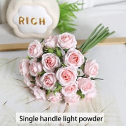 18 Individual Roses in Hand, Finished Flower Bouquet, Living Room Decoration, Artificial Flower
