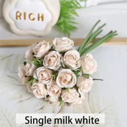 18 Individual Roses in Hand, Finished Flower Bouquet, Living Room Decoration, Artificial Flower