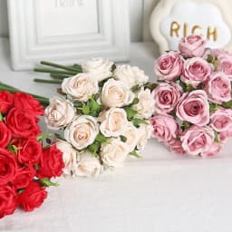 18 Individual Roses in Hand, Finished Flower Bouquet, Living Room Decoration, Artificial Flower