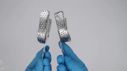 Stainless Steel Dental Impression Tray with Hole Autoclavable Upper Lower Teeth Holder Perforated Plaster Mold Tray Dentist Tool