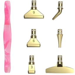 7Pcs/Se Reusable Diamond Painting Pen Replacement Pen Heads Cross Stitch Embroidery Quick Cases Tool Metal Point Drill Pen Heads