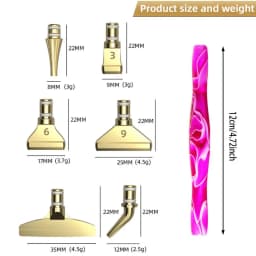 7Pcs/Se Reusable Diamond Painting Pen Replacement Pen Heads Cross Stitch Embroidery Quick Cases Tool Metal Point Drill Pen Heads