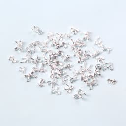 TSZS Silver 3D Bow Nail Art Charm Alloy Metal Cute Mini Mix Shape Bow Ribbon Nails Decoration DIY Nail Accessories