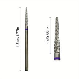 1/2Pcs Carbide Cuticle Clean Nail Bit Cone Nail Drill Bits Electric Grinding Burr Manicure Drills Nails Accessories Tools