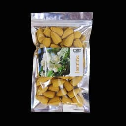 50pcs/bag Natural Backflow Incense Cones Sandalwood Lavender Mixed Scents for Home Waterfall Incense Smoke Reflux Tower Incense