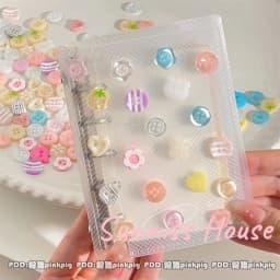 40Pcs Mixed Color Handmade Resin Round 2/4-hole Button for Sewing Clothes Accessories Crafts Scrapbooking DIY Apparel Supplie